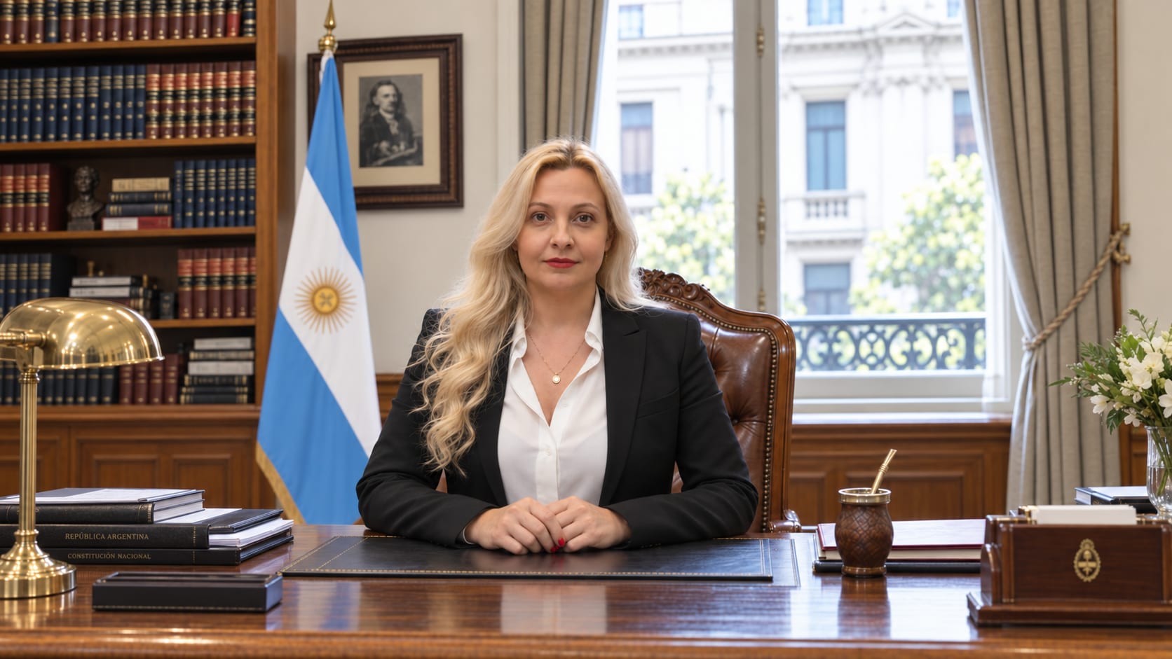 La Dra. Rita Liliana Morrone en el despacho de Morrone Abogados, Av. Callao 420, Ciudad de Buenos Aires